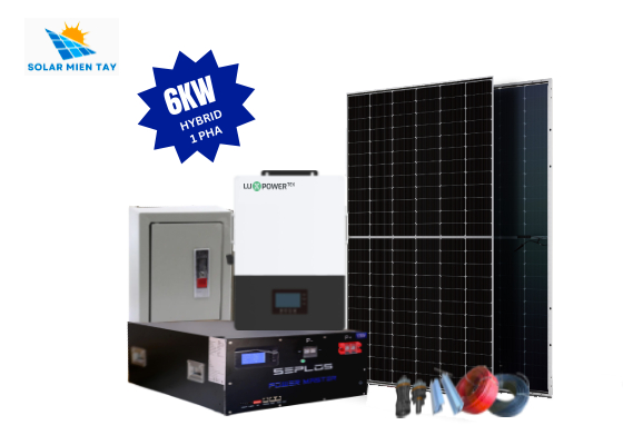 Hệ Thống Điện Mặt Trời 6kW Hybrid LuxPower SNA 1Pha